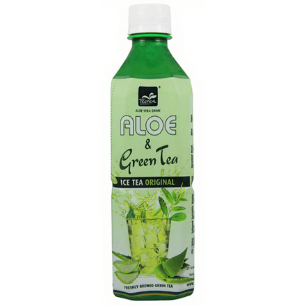 【Verkoeling】Drinks Aloe Green Tea TROPICAL flavor 500ml ×20 bottles