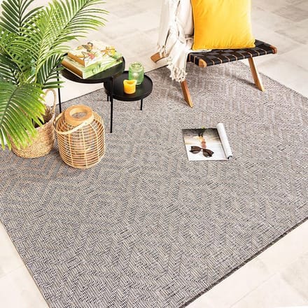 Fraai Buitenkleed - Summer Retro Grijs - 240x330cm