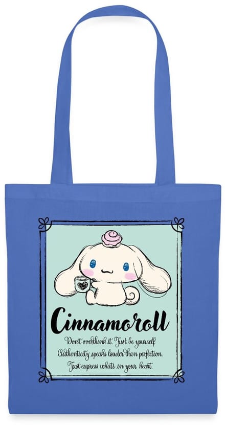 Cinnamoroll Don't Overthink It. Just Be Yourself Tas Van Stof Schoudertas