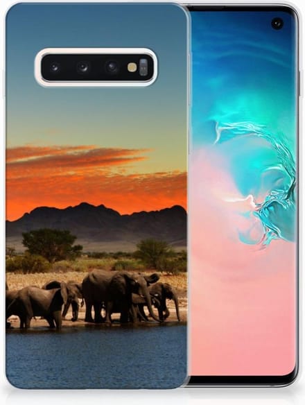 Samsung Galaxy S10 TPU Hoesje Olifanten