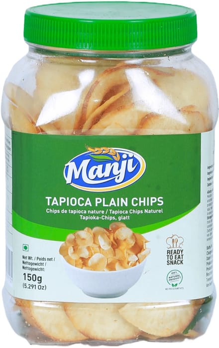 Manji - Naturel Tapioca Chips - 3x 150 g