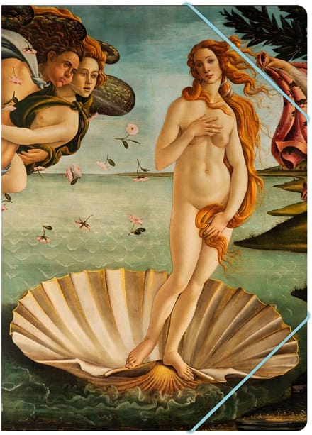 Lanzfeld Botticelli - Documentenmap A4 - Met Elastiek - Birth of Venus - A4-formaat