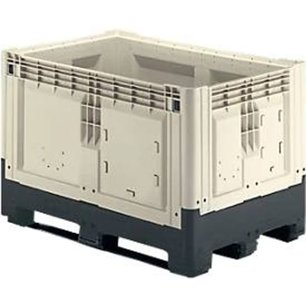 Palletbox met slede, inklapbaar, 565 liter