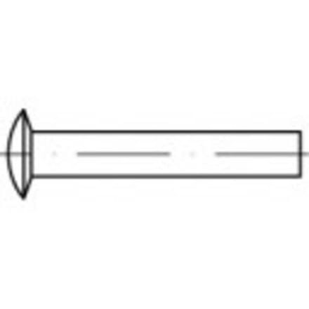 TOOLCRAFT 112342 Lensklinknagel (Ø x l) 4 mm x 8 mm Staal 1000 stuk(s)
