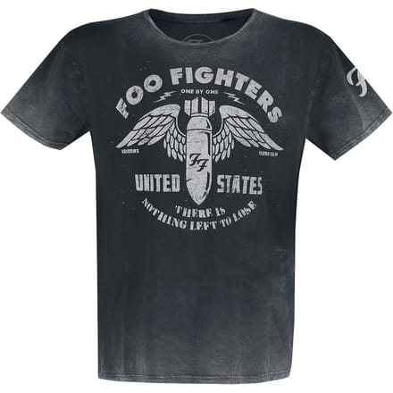 Foo Fighters T-shirt - Bomb Vintage - S tot XXL - voor Mannen - grijs