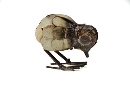 Floz Design metalen vogelbeeld - ijzeren kuiken kip - fairtrade