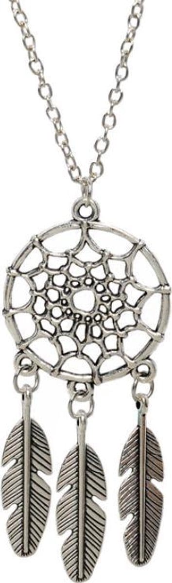 Fako Bijoux® - Ketting - Vintage - Dromenvanger - Zilverkleurig