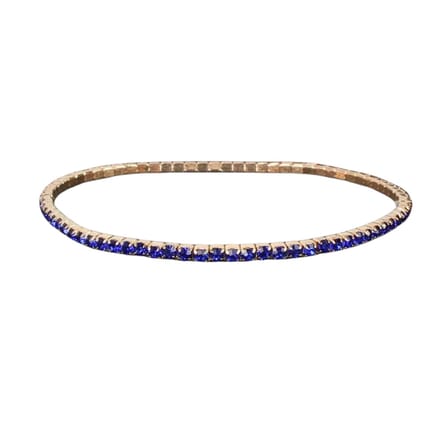 Nivard Armband - Staal - Nep Zilver - Dames - Blauw