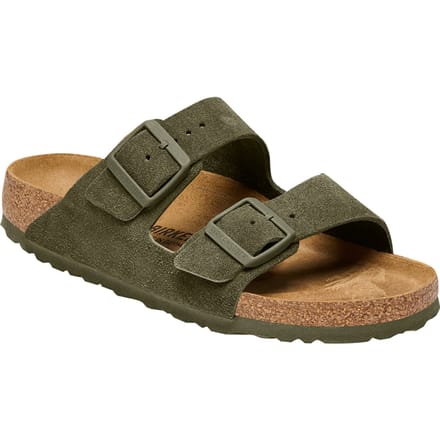 Birkenstock Arizona Suede Leather Normal Groen