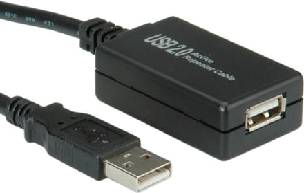 Value Usb 2.0 active extension cable 12m