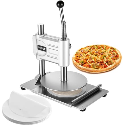 Presse à pâte à pizza manuelle 9,5 pouces Rouleuse à pâte à pizza commerciale