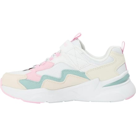 Skechers Meisjessneakers van mesh met kleurblokken (Wit/Roze)