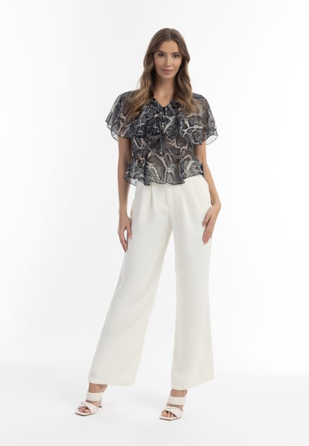 Faina Blouse Dames zwarte slang