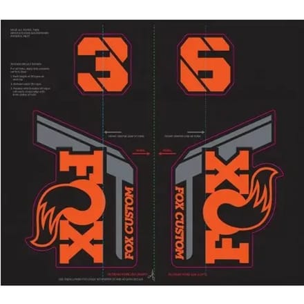 Stickers voor vork en schokdemper Fox Factory 2022