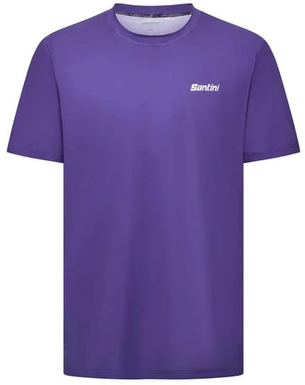 Santini Stream T-shirt Met Korte Mouwen Paars L Man