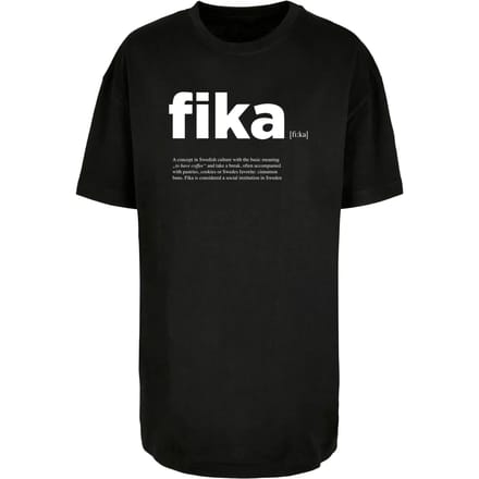Dames-T-shirt oversized Mister Tee Fika Definition