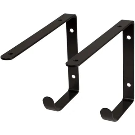 Duraline Planksteun Equerre Haak 2 Stuks 22x14,5cm Zwart
