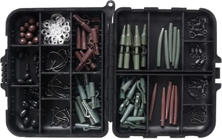 Tacklebox - Karpervissen - Vishaak - Wartels - Swivels - Karper set - Vis set - Karpervissen accessoires set - LOUZIR