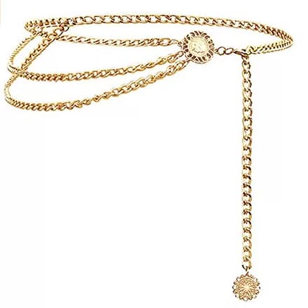 Tailleriem Dames - 90 cm - Heupketting - Chain Belt - Goudkleurig