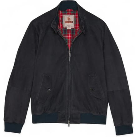 jas Baracuta harrington g9 suede winter - marine