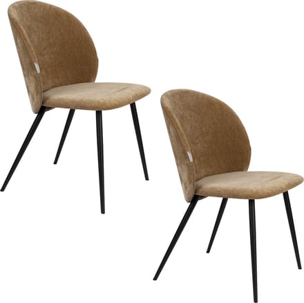 Zuiver Cozy Eetkamerstoelen Mosterd - Set van 2
