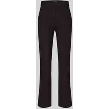 Regular fit rechte broek van viscosemix model 'Editta'
