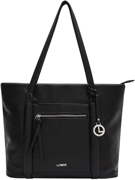 L.CREDI Schoudertas Merle Shopper Black Zwart