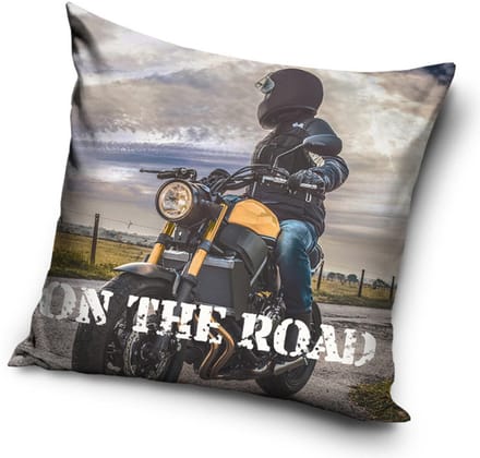 Sierkussen Motorbike 40x40 cm (inclusief vulling)