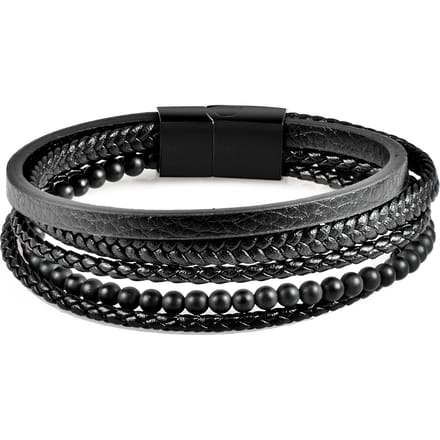 US Polo Assn Jewellery Brandon Zwarte Armband