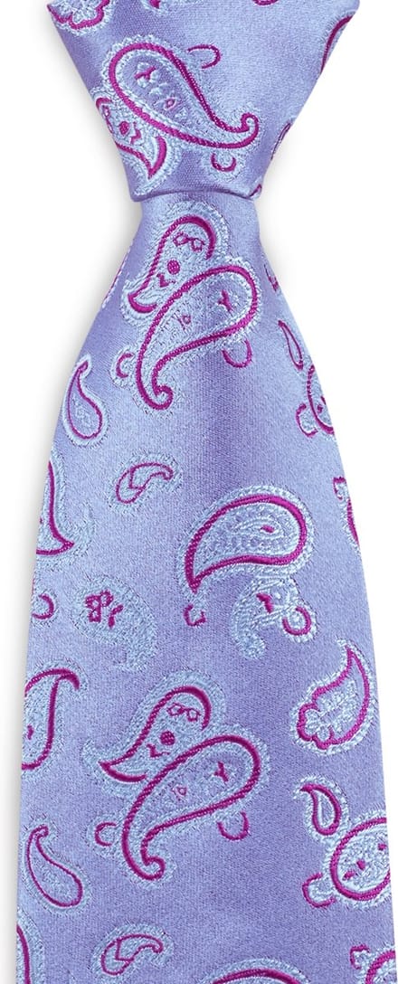 We Love Ties - Stropdassen - Stropdas Paisley Party - lila / roze