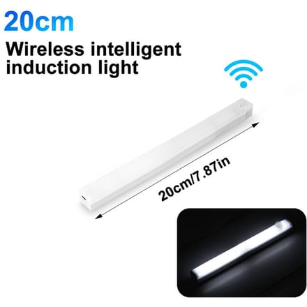 10/20/30/50CM Bewegingssensorlicht Draadloos LED-sensorlicht USB Oplaadbaar nachtlampje Keukenkast Kast Automatisch sensorlicht 20cm black