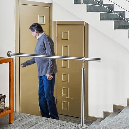 Verstelbare RVS Trapleuning voor Binnen en Buiten - Wandmontage Hoekleuning