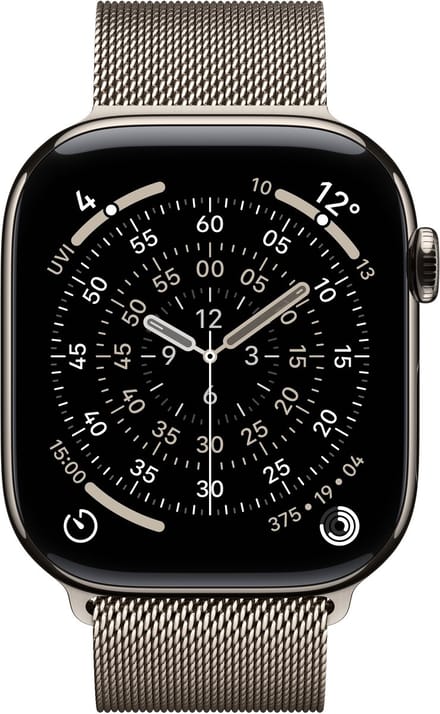 Apple MGJ24ZM/A Band Natuurlijk Roestvrijstaal - M/L - 46mm