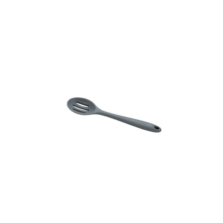 Basic Culinair Keukenlepel met gleuf - Siliconen - 20cm - Grijs
