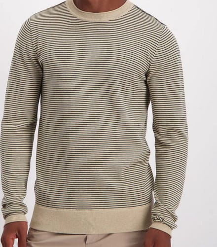 Saint Steve Ludo Beige Melange Trui - Maat XXL