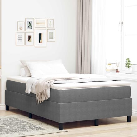 vidaXL - Platformbedframe - Lichtgrijs - 120 - x - 200 - cm - Corduroy - stof