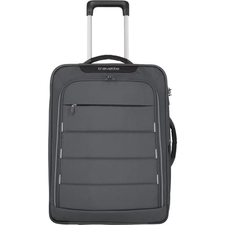 travelite Skaii 4W Hybrid-Trolley Summit Grey Donkergrijs 55cm
