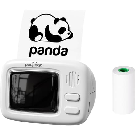 Peripage A2 Mini thermische printer Pocket Label Maker Alles in één BT Connect zelfklevende tag DIY-datum wit