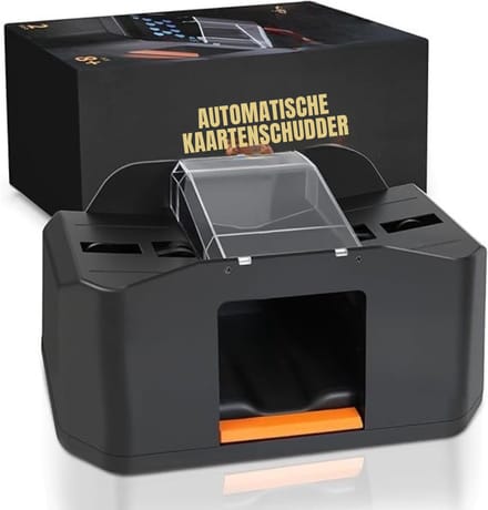 RWB® Kaartschudmachines - Kaartschudmachine - Schudmachine - Zwart - 20cm x 10cm x 9cm