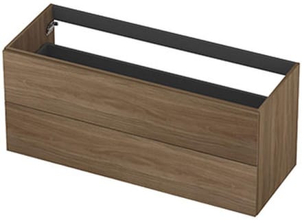 INK - Onderkast 2L Decor Softclose Tbv Greep - 1200x450x520 Mm - Zuiver Eiken
