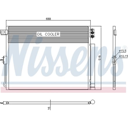 Condensator, airconditioning NISSENS 940411