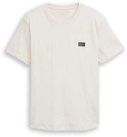Tom Tailor Denim - Katoenen T-shirt - Maat M - greyish white
