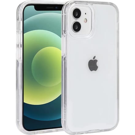 Smartphone hoesje 2 in 1 (siliconen rand en harde hoes) Platyne Iphone 12 Mini