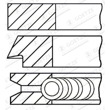 Goetze Engine Zuigerveren set GOETZE 08-422200-00