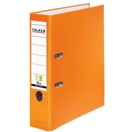 Falken Ordner PP-Color DIN A4 Rugbreedte: 80 mm Oranje 2 beugels 11286721