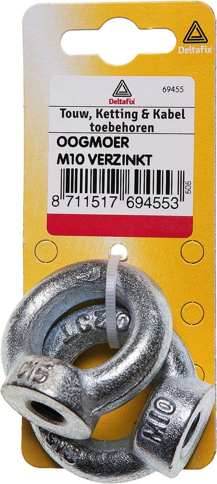 Deltafix oogmoer ringmoer verzinkt m 10 2 st.