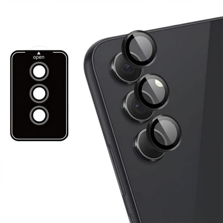 imoshion Camera Lens Protector - Geschikt voor Samsung Galaxy A35 - 2 Pack - Zwart