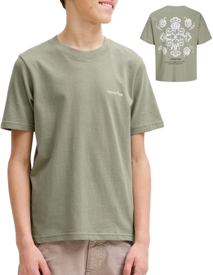 JACK&JONES JUNIOR - JORMONTAUK BACK GRAPHIC TEE SS EA26 JNR Jongens T-Shirt