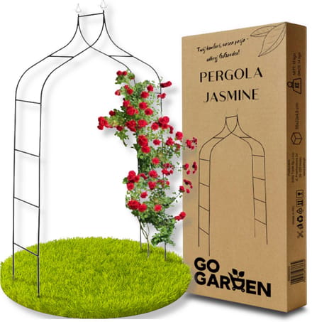 GoGarden - Pergola - Metaal - Zwart - 255cm