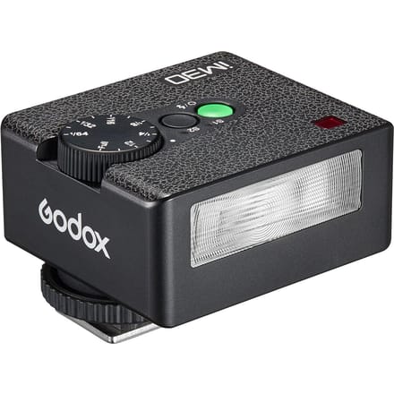 Godox iM30 Mini On-Camera Flash GN15 Camera Speedlite 7 Vermogensniveaus 3,6s Recycletijd met zwart